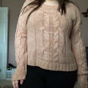 Peach knit sweater